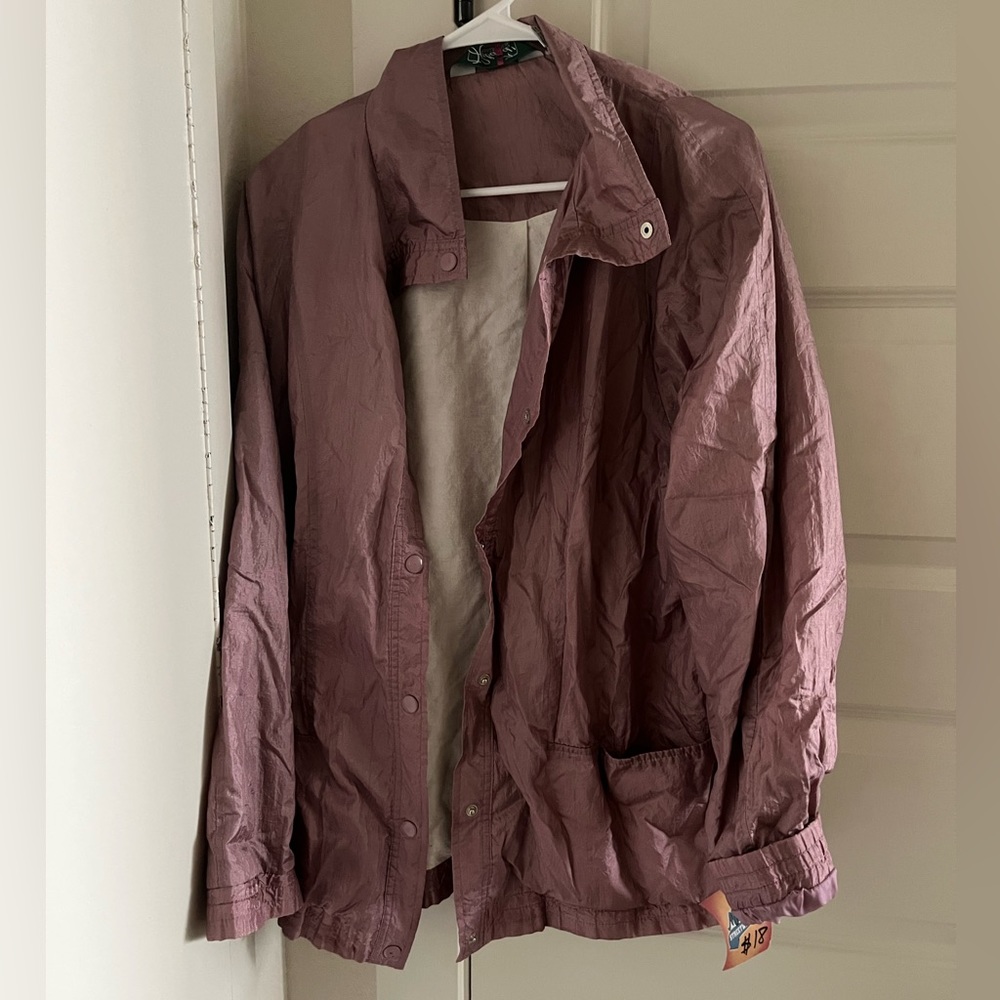 NWT Large retro pink/purple jacket